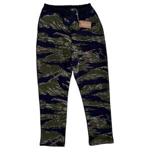ATELIER BARN - CAMOUFLAGE SWEATPANTS - GREEN/BLACK - COTTON - NWT